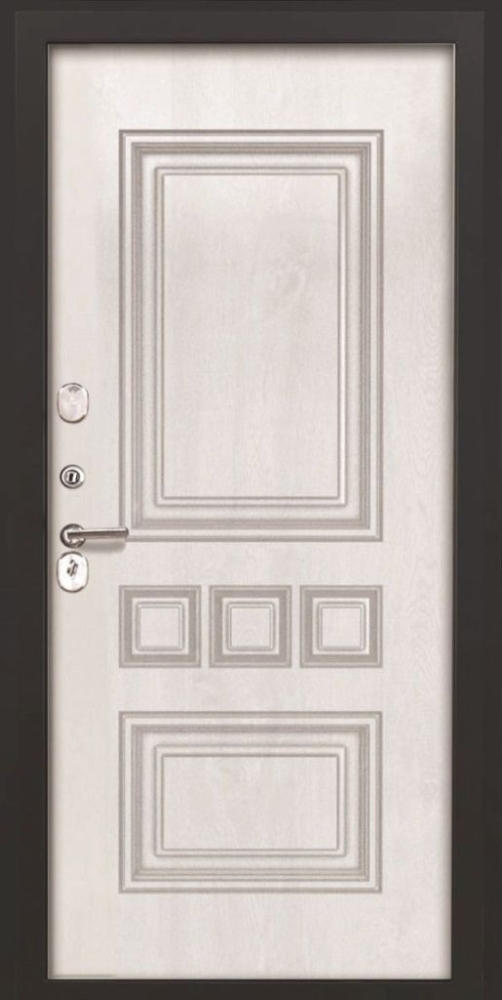 Входная дверь ДвериПРО L Термо фл-608 винорит white DPRO191056 внутренняя сторона